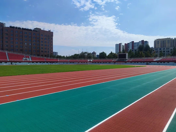 北京石景山体育场跑道展示